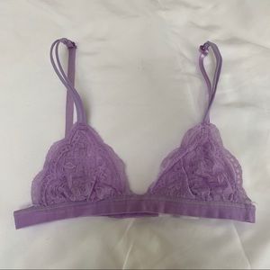 Lavender lace bra